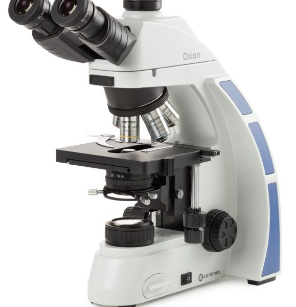 MICROSCOPIO TRINOCULAR CON OBJETIVOS PLAN ACROMÁTICOS AL INFINITO (IOS) E ILUMINACIÓN LED, EUROMEX OX.3035