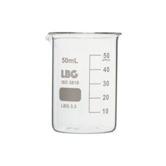 VASO DE PRECIPITADOS DE VIDRIO, 50ML, BKL3-050-012-U