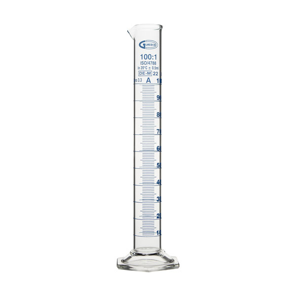 PROBETA DE VIDRIO CLASE A, 100ML, MCHA-100-001