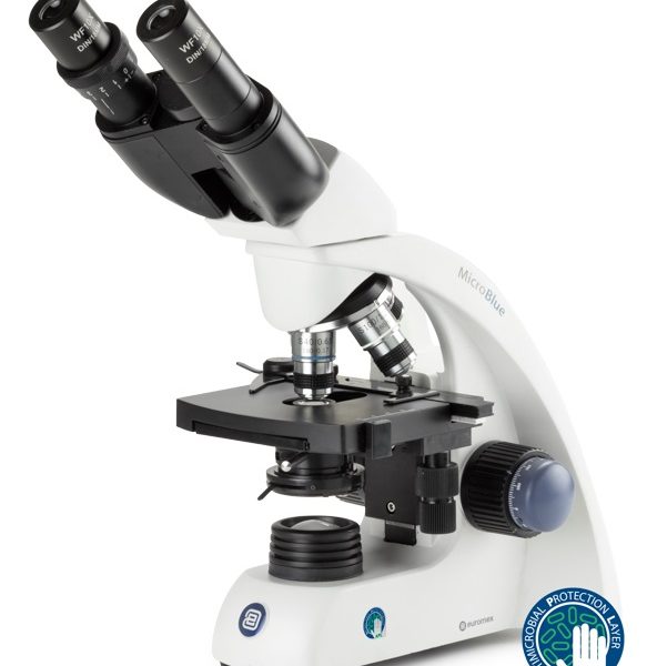 MICROSCOPIO BINOCULAR CON OBJETIVOS ACROMÁTICOS, ILUMINACIÓN LED Y BATERÍAS RECARGABLES PARA COLEGIOS, EUROMEX MB.1152